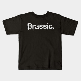 Brassic / Faded & Distressed Style Design Kids T-Shirt